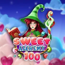 Sweet Alchemy 100 slot visual from Play'n GO available on caseacasinoo.ca